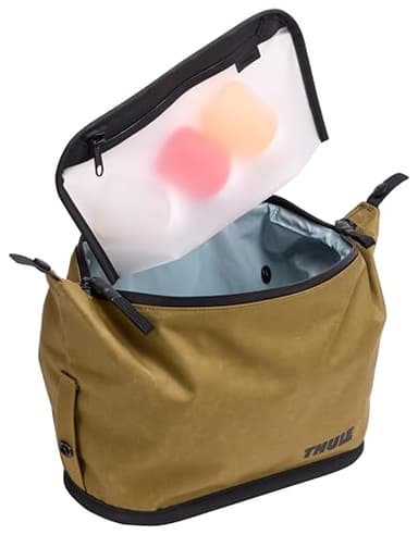 Thule Aion Toiletry Bag - Water-Resistant Bag for toiletries, Makeup and Shaving Essentials - Removable Liquids Bag Included - Easy to Clean - Snap Loop to Easily Hang - Waxed, PFC-Free Fabric - Image 5