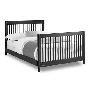 Delta Children Brooks 6-in-1 Convertible Crib - Greenguard Gold Certified, Midnight Grey - Image 12