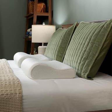 Tempur-Pedic TEMPUR-Ergo Neck Pillow, Medium Profile, White - Image 10