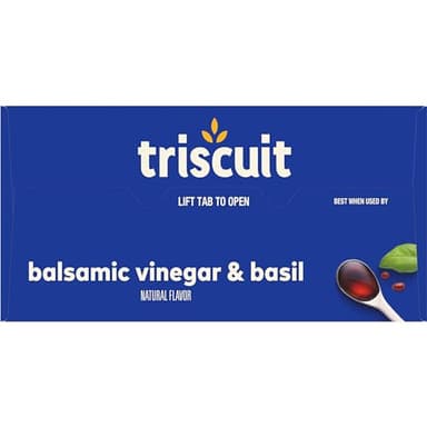 Triscuit Balsamic Vinegar & Basil Whole Grain Wheat Crackers, Lunch Snacks, Bulk Snack Crackers, 6 - 8.5 oz Boxes - Image 20