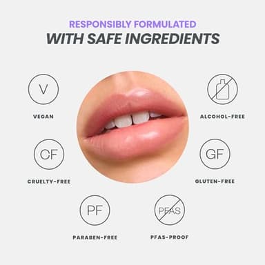 Wonderskin Lip Gloss Blading Top Gloss, Clear Glitter Lip Gloss, Hydrating and High Shine Finish Lip Makeup (Clear Shine) - Image 7