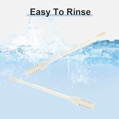 Nasal Hair Cutter, 2025 Upgraded 2 in 1 Nasal Hair Trimmer for Women Men, Manual 360° Rotating Nose Hair Remover Tool with Ear Digger Travel Essentials (Beige, 3 Pcs) - Image 5