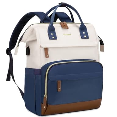 LOVEVOOK Laptop Backpack for Women, 15.6 Inch Work Business Backpacks Purse With Large Capacity, Waterproof Nurse Bag College Bookbag for School, Waterproof Casual Daypack for Travel - Image 1