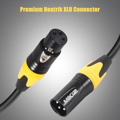 MIKIZ XLR Cables for Microphone 10ft 6 Packs -XLR Male to Female Patch Cables - Image 5