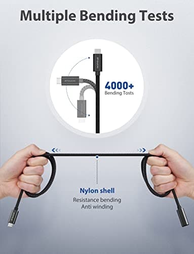 Stouchi USB C Extension Cable 10FT/3M, USB C Extension Cable Type C 3.1 Male to Female Fast Charging & Audio Data Transfer for Galaxy S22, iPad mini/Pro, MacBook Air M2/ M1 Mac mini/Pro, Mag- Safe - Image 6