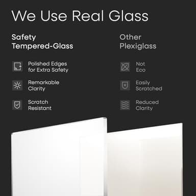 Homeforia 24x36 Poster Frame Wood, High End Natural Oak 24 x 36 Large Picture Frame with Mat 20 by 30, 24x36 Light Wooden Frames Matted to 20x30 Photo, 36x24 Frames, Tempered Glass, Wall Kit, Set of 1 - Image 6