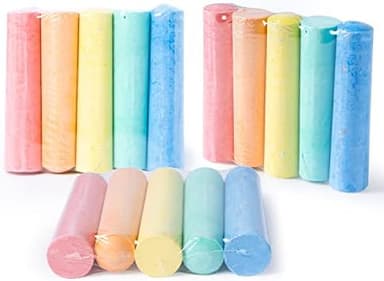 JOYIN 150 Pcs Sidewalk Chalk Set in 30 Packs, 5 Colors, Giant Box Non-Toxic Jumbo Washable Chalk for Outdoor Art Play, Painting on Chalkboard, Kitchen, Blackboard, Playground, Outdoor - Image 4