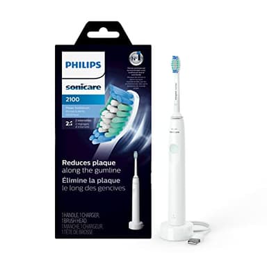 PHILIPS Sonicare 2100 Power Toothbrush, Rechargeable Electric Toothbrush, White Mint, HX3661/04 - Image 1
