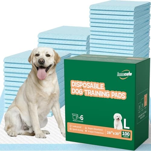 100 Count Large Dog & Cat Puppy Pee Pads - 28"x30" Absorbent Potty Training Pads | Leakproof Quick-Dry Disposable Pet Pads for Puppies, Dogs & Cats | Indoor, Outdoor, Litter Box, Housebreaking Use - Image 1