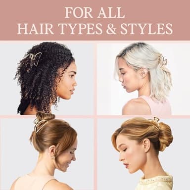 Kitsch Metal Hair Clips for Women - Durable & Elegant Metal Claw Clips, Perfect for Everyday Use & Special Occasions - Gold, 1 Pc - Image 5