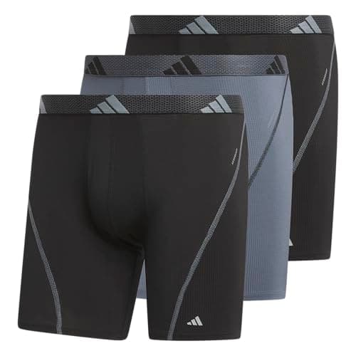 adidas Men's Performance Athletic Mesh Boxer Brief Underwear 3-Pack, Moisture Wicking, Sport Comfort - Image 1