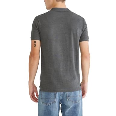 AEROPOSTALE Men's Polo, Charcoal Heather Grey, X-Large - Image 3