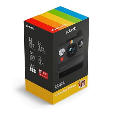 Polaroid Now 3rd Generation I-Type Instant Camera + Film Bundle - Now Black Camera + 16 Color Photos (6560) - Image 5