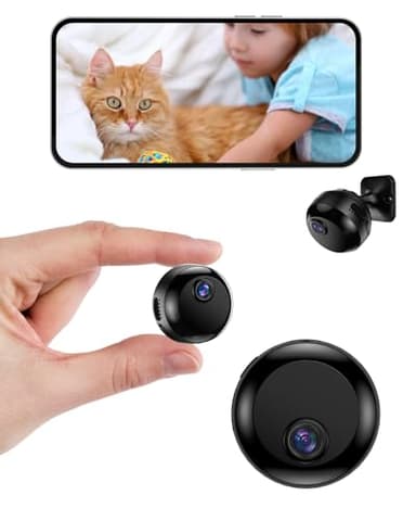 LuminiCam Mini Camera Wireless 1080P Wi-Fi Hidden Camera for Indoor Security Pet Monitoring, Motion Detection & Night Vision Nanny Cam Pet Cameras - Image 1