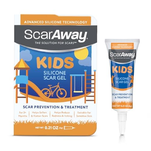 ScarAway Kids Silicone Scar Gel, 100% Medical-Grade, Helps Improve Size, Color & Texture of Hypertrophic & Keloid Scars on Face & Body from Injury, Burns & Surgery, Water Resistant, Clear, 6g - Image 1