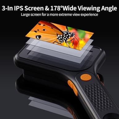Microscope for Adult - 3.0 Inch IPS Screen 500X Pocket Microscope, 3-Level Adjustable LED Lights Portable Handheld Microscope,USB Connection to PC View - Image 6