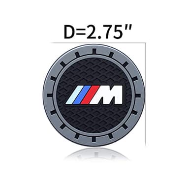 for BMW M Car Cup Holder Coaster, Auto Cup Holder Insert Coaster Compatible with BMW M M2 M4 M5 M6 M8 X1 X2 X3 X5 X6 M135i M240i Z4 328i X7, 2PCS - Image 5