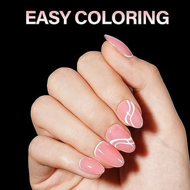 AILLSA Short Almond Nail Tips Pre-Shaped Acrylic Nail Tips Half Matte Full Cover Nails Tips Clear Gelly Press on Flase Tip Nail for Extension Nail Manicure Home DIY 240PCS 15Sizes - Image 5