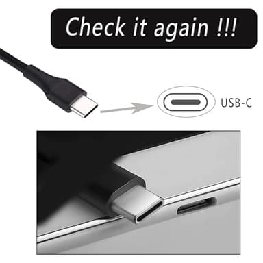 Yodzgaco 65w USB C Chromebook Charger for Lenovo,Hp,Dell, Acer, Asus, Samsung, Universal USB C Laptop Charger for Hp Chromebook X360/Spectre X360 Compatible with Lenovo Thinkpad Type C Power Cord - Image 3