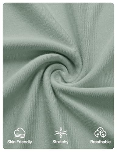 ZESICA Women's Summer 2025 Sleeveless Maxi Dress One Shoulder Casual Slim Swing Pleated Formal Dresses with Pockets,BeanGreen,Medium - Image 6