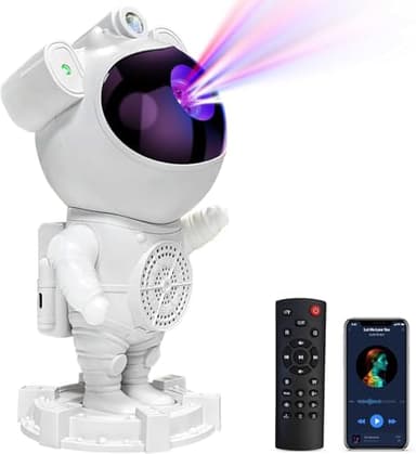 Astronaut Galaxy Projector-Star Projector,Bluetooth Speaker,White Noise, Star and Moon Galaxy Lights for Bedroom with Timer and Remote, Nebula Night Light 360° Adjustable, Starry Space Ceiling Lamp - Image 1