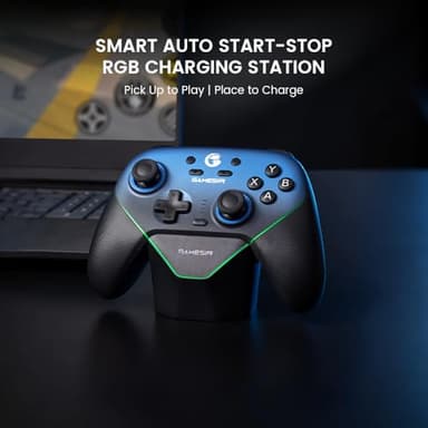 GameSir Super Nova Wireless Gaming Controller for PC/Switch/Switch 2/iOS/Android, 1000Hz Polling Rate, Hall Effect Stick & Trigger, Rubberized Grips, RGB Lighting, 1000mAh - Blue - Image 6