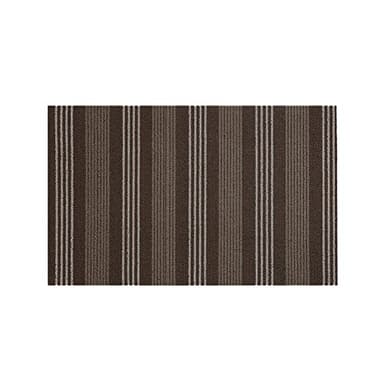 Nautica - PVC Loop Utility Mats | Indoor/Outdoor | Slip-Resistant | Mat for Kitchen, Garage, Laundry Room, Foyer, & More | Stripe Modern Design Doormat | Measures - 16 x 24 | Brown - Image 8