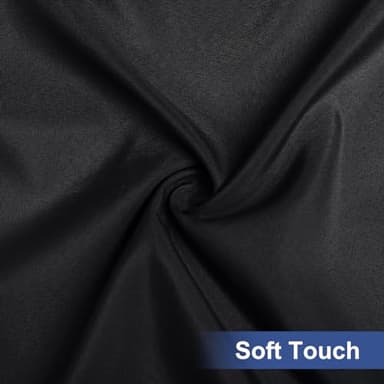 homing Square Table Cloth Cover, Waterproof Polyester Elastic Fitted Tablecloth, Washable Table Protector for Picnic, Camping, Outdoor (Black, 34" x 34") - Image 3