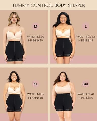 SHAPELLX Shapewear for Women Fajas Colombianas Moldeadoras Shapewear Tummy Control Shape wear Faja Shorts(Black,Large) - Image 6