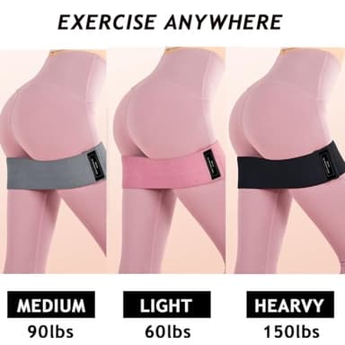 Nuplot Pilates Essentials Kit for Women - Better Yoga Pilates Kit for Home Workouts with Pilates Ring and Ball Set, Booty Bands, Figure 8 Resistance Band, Yoga Bands for Stretching (Black) - Image 3