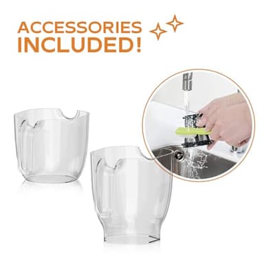 WHUTO Cold Press Juicers, Touch Screen Masticating Juicer Machines Easy to Clean, Stainless Steel Juicer Machines for Vegetable & Fruit, Juice Extractor with Quiet Motor & 2 Speed Modes, Black - Image 6