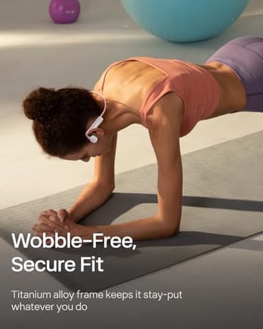 SHOKZ OpenMove - Open-Ear Bluetooth Sport Headphones, Bone Conduction Wireless Earphones, Sweatproof for Running and Workouts, with Sticker Pack (Pink) - Image 5