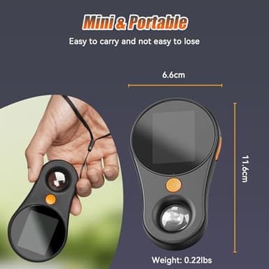 Handheld Digital Microscope Portable Microscope USB for Kids 2.0 inch IPS Color Screen,200w Pixel,500x Magnification,Built-in 8LED Lights Compatible with Windows,Mac OS(Black) - Image 6