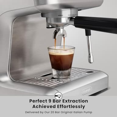 Gevi EzBru 1000C Commercial Grade Espresso Machine | 20Bar Pump + PID Temp Control (Adjustable Shot/Temp) | 58mm Portafilter w/Pressure Gauge | 2.2L Tank & Barista Kit | Home & Café Use - Image 4