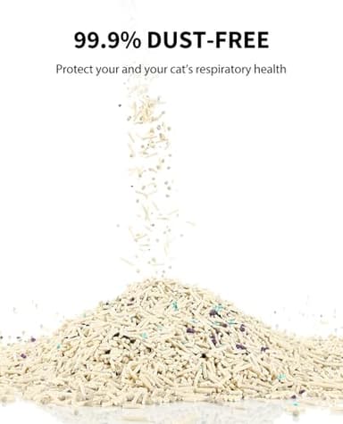 PETKIT Upgraded Clump+ Tofu Mixed Cat Litter, Water Flushable,Ultra Absorbent and Fast Drying, 100% Natural Ingredients Clumping Litter, Dust-Free Low Tracking Bentonite Litter (5.2lb×3bags) - Image 6