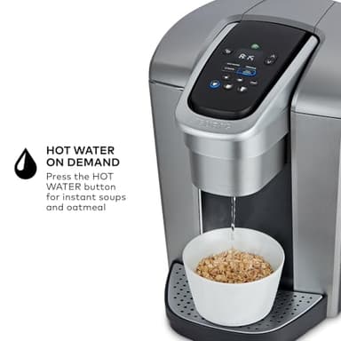 Keurig K-Elite Single Serve K-Cup Pod Coffee Maker, with Strength and Temperature Control, Iced Coffee Capability, 8 to 12oz Brew Size, Programmable, Brushed Silver - Image 8