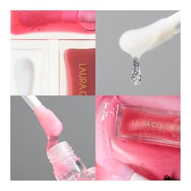 LAURA GELLER NEW YORK Fine Shine Glossy Lip Oil, Rose Garden - Hydrating Squalane - Pink Lip Gloss - Image 7