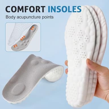 2026 New Steppers Insoles for Men Women, Upgrade Trim to Fit Steppers 4D Memory Foam Cloud Insoles with Arch Surpport & Cushioned Comfort Fits All Shoe Types (Orange, Men 9-10.5/Women 10.5-12) - Image 7