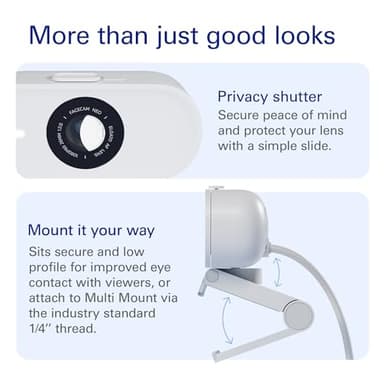 Elgato Facecam Neo – Full HD Webcam with Easy-Slide Privacy Shutter, Light Correction, For Video Calls, Streaming, Teams/Zoom/Slack/OBS/Twitch/Youtube, and more – USB-C/Plug & Play on PC/Laptop/Mac - Image 6