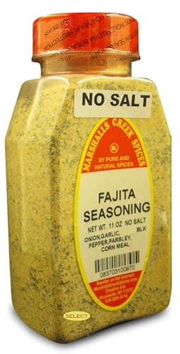 Marshalls Creek Spices, Select FAJITA SEASONING NO SALT 11 ounces - Image 1