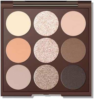 Neutral Eyeshadow palette, Nude eye shadow palette, High-Pigment eyeshadow makeup palette with Mirror, Long-lasting Wear, Vegan, Cruelty-free - 0.5oz - Image 3