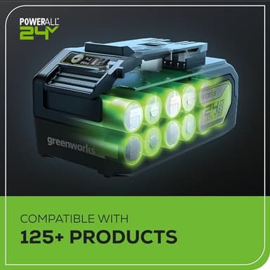 Greenworks 48V (2x24V) 17" Brushless Mower+12" String Trimmer +320CFM Blower,(2) 4.0Ah Batteries and 2A Dual Port Charger - Image 14