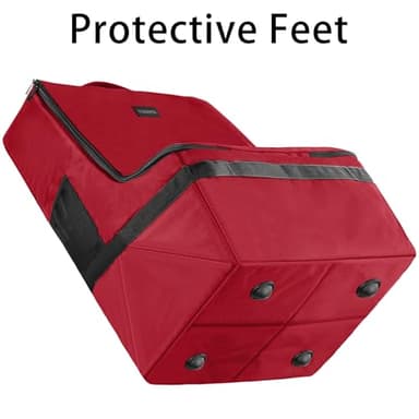 YOREPEK Car Seat Travel Bag, Padded Car Seats Backpack for Air Travel, Heavy Duty Carseat Travel Bag for Airplane, Airport Gate Check Bag (Red) - Image 6