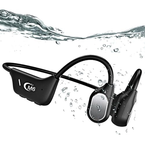 Bone Conduction Headphones Open Ear Waterproof Swimming Headphones Bluetooth 5.4 with Built-in MP3 Player 16G Memory Open Ear Sports Headset for Underwater Running Cycling and More Activities - Image 1