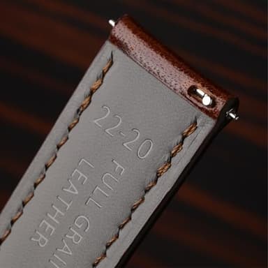 REZERO Leather Watch Bands, Handmade Quick Release Watch Straps, Luxury Full-Grain Vegetable-Tanned Leather Watch Bracelets, Sturdy & Wear-Resistant, Watch Band Replacements for Men 19/20/21/22/24mm - Image 5