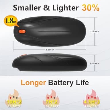 Hand Warmers Rechargeable 2 Pack, 14000mAh Electric Hand Warmers with Charging Case, Quick Charge Portable Heater,Gifts for Christmas, Winter, Outdoor, Camping, Hunting Accessories - Image 5