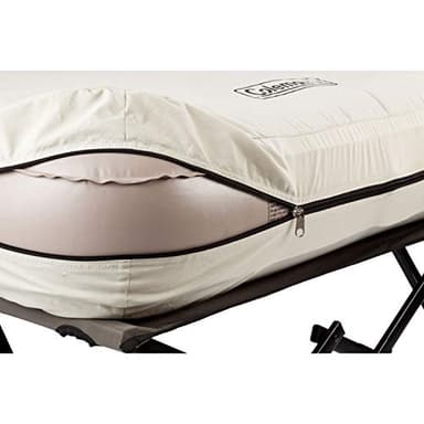Coleman Queen-Size Airbed Cot Combination, Folding Air Mattress with Steel Frame & Side Table, Battery Pump Included, Great for Camping, Lounging, Elevated Sleeping, Guests, & More - Image 3