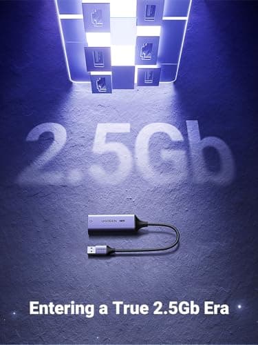 UGREEN USB to Ethernet Adapter 2.5Gb, Ethernet to USB Adapter, Aluminum, USB 3.0 to RJ45 Computer Network Internet LAN Ethernet Dongle for Laptop, Compatible for MacBook Air/Pro, XPS, Windows, macOS - Image 2