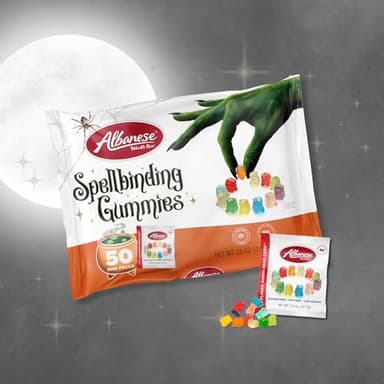 Albanese World's Best, Halloween 12 Flavor Gummi Bear Cubs®, 50-0.5oz Trick or Treat Bags of Halloween Candy - Image 3
