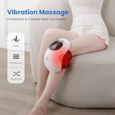 CuPiLo Knee Massager with Heat - HSA Eligible,Heating and Vibrating Pain Relief Knee Massager for Arthritis,Swelling Stiff Joints and Muscles Injuries,Ideal Gift for Her,Him - Image 4